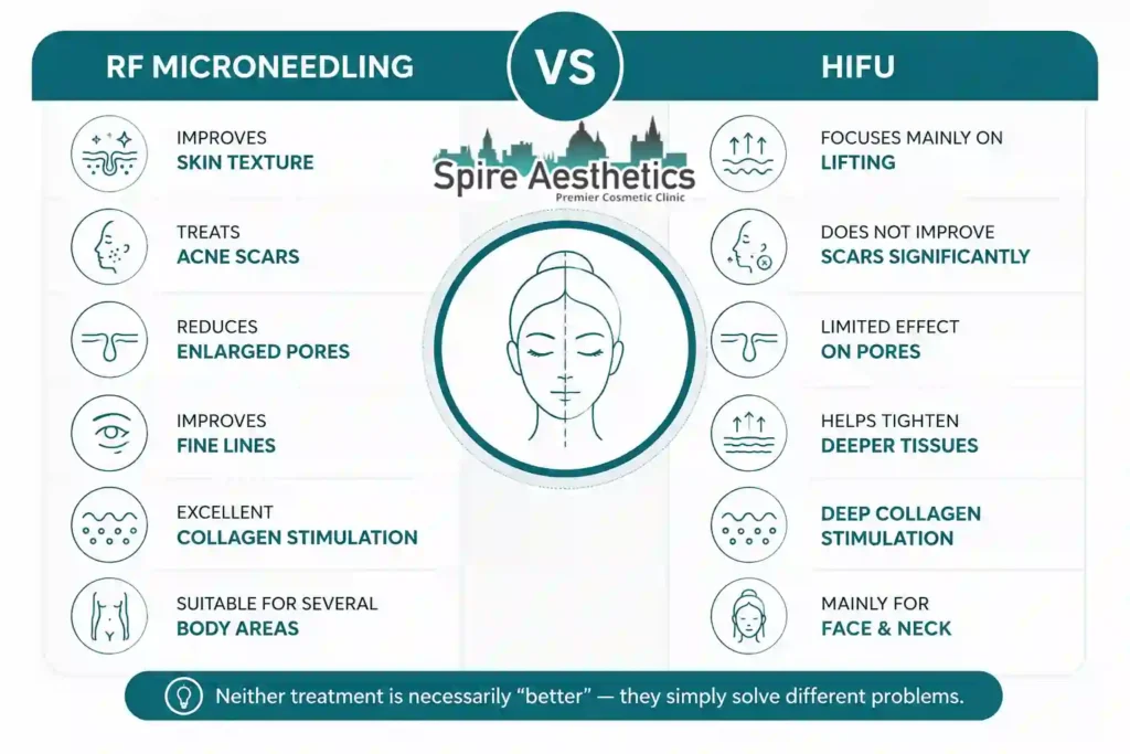 RF Microneedling vs HIFU: Which Treatment Gives Better Results Ilford?